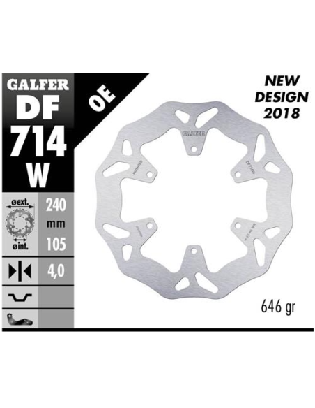 disco freno galfer df714wgal wave 240x4 mm 6 tornillos o120 piaggio mp3 bmw g650x