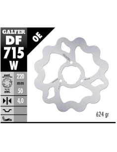 disco freno moto galfer wave fijo 220x4mm df715w