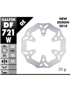 disco freno moto galfer wave fijo 260x4mm df721w