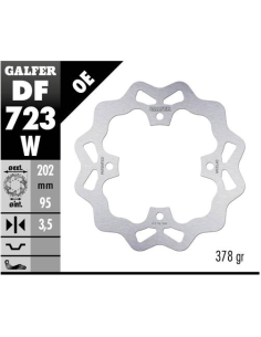 disco freno moto galfer wave fijo 202x3 5mm df723w