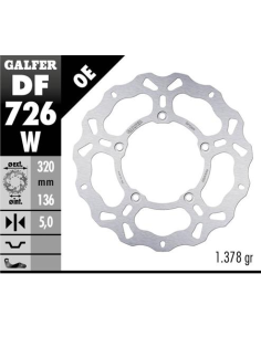disco freno moto galfer wave fijo 320x5mm df726w