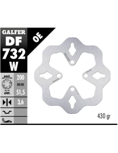 disco freno moto galfer wave fijo 200x3 5mm df732w