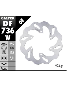 disco freno moto galfer wave fijo 255x5mm df736w