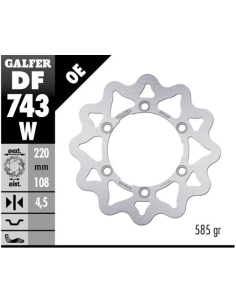 disco freno moto galfer wave fijo 220x4 5mm df743w