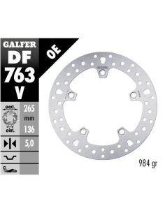 disco freno moto fijo galfer 265x6mm df763v