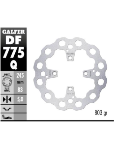 disco freno moto moto fijo galfer qubic 245x5mm df