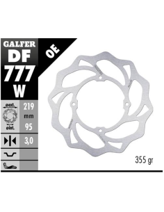 disco freno moto galfer wave fijo 219x3mm df777w