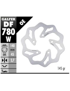 disco freno moto galfer wave fijo 140x2 7mm df780w
