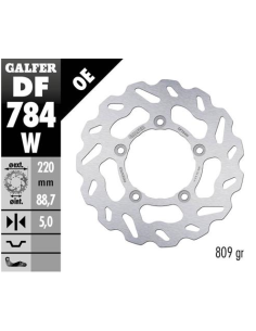 disco freno moto galfer wave fijo 220x5mm df784w
