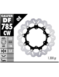 disco de freno delantero galfer df785cw wave flotante 320x5 mm