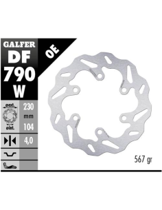 disco freno moto galfer wave fijo 230x4mm df790w
