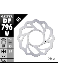disco freno moto galfer wave fijo 260x3mm df796w