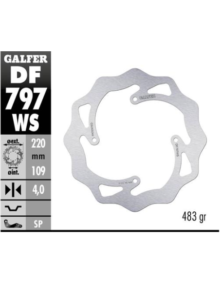 disco freno moto moto galfer wave fijo 220x4m df79