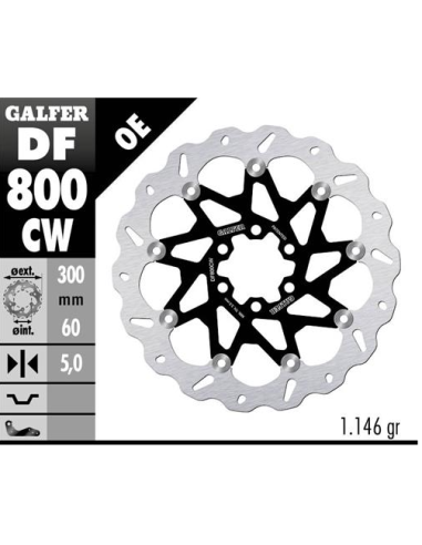 disco freno moto galfer wave flotante compl df800