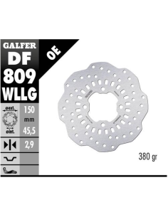disco freno trasero trial galfer df809wllg 150x2 9 mm 4 anclajes o60
