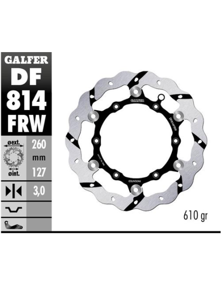 disco freno moto galfer wave flotante derecho df81