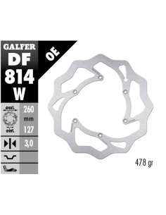 disco freno moto galfer wave fijo 260x3mm df814w