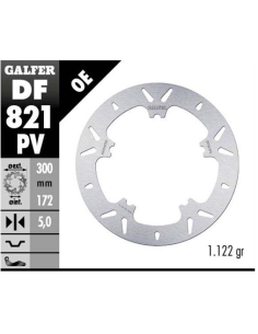 disco freno delantero redondo galfer df821pv 300x5 mm harley davidson v rod fld cvo
