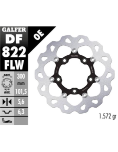 disco freno moto galfer wave flotante 300x5 6mm df