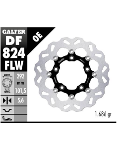 disco freno moto galfer wave flotante 292x5 6mm df