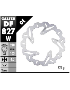 disco freno moto galfer wave fijo 240x4mm df827w