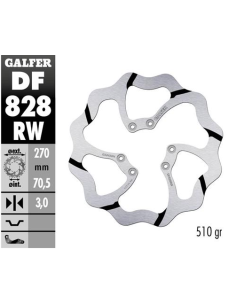 disco freno delantero wave ranurado galfer df828rw 270x3 mm tm en mx smx 6 tornillos o89 5