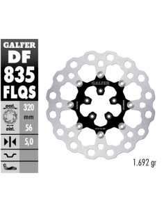 disco freno moto flotante galfer qubic df835flqs