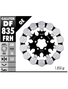 disco freno moto galfer skull design flotante df83
