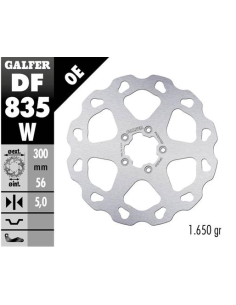 disco freno delantero wave galfer df835w 300x5 mm 5 tornillos o82 5 harley davidson tourin