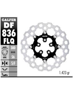 disco freno moto flotante galfer qubic df836flq