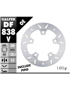 disco freno moto galfer redondo 300x5mm df838v