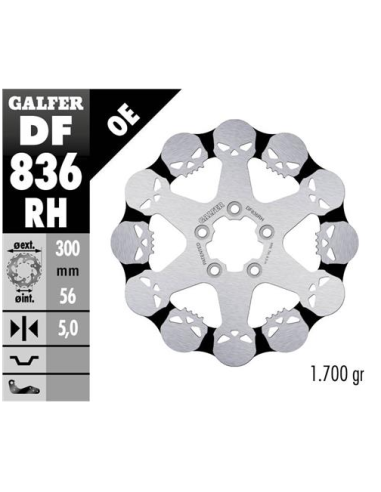disco freno moto galfer shark fijo df840hw
