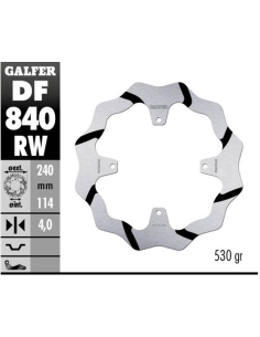 disco freno trasero galfer df840rw wave ranurado 240x4 mm tm en mx smr smx 4 tornillos o12