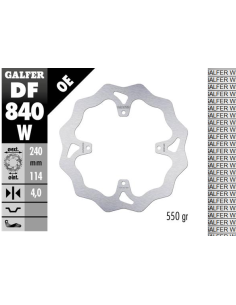 disco freno moto galfer wave fijo 240x4mm df840w