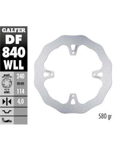 disco freno moto galder wave fijo solido df840wll