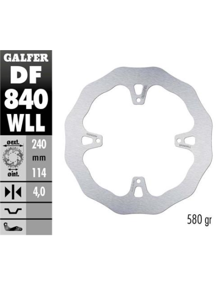 disco freno moto galder wave fijo solido df840wll
