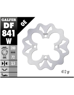 disco freno moto galfer wave fijo 200x3 5mm df841w