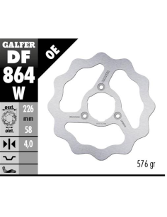 disco freno moto galfer wave fijo 226x4mm df864w