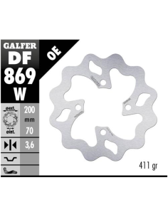 disco freno moto galfer wave fijo 200x3 8mm df869w