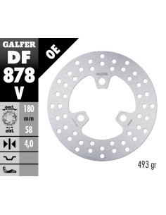 disco de freno galfer fijo 180x4mm df878v