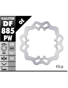 disco freno moto galfer wave fijo 220x4mm df885pw