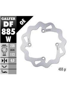 disco freno moto galfer wave fijo 220x4mm df885w