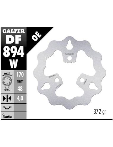 disco freno moto galfer wave fijo 170x4mm df894w
