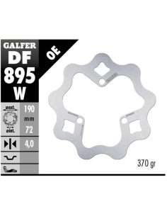 disco freno moto galfer wave fijo 190x4mm df895w