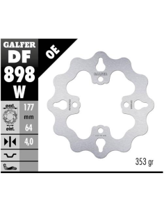 disco freno moto galfer wave fijo 177x4mm df898w