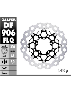 disco freno moto flotante galfer qubic df906flq
