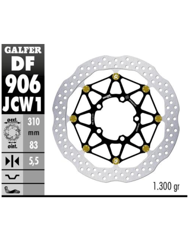 disco freno moto galfer wave flotante df906jcw1g0