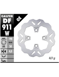 disco freno moto galfer wave fijo 190x4mm df911w