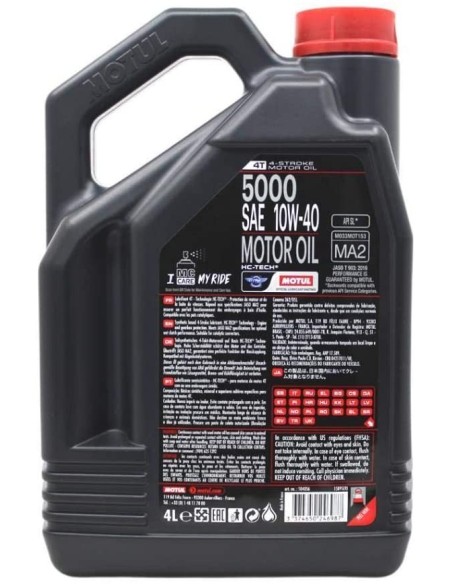 aceite motul 5000 10w40 4t 4l 104056