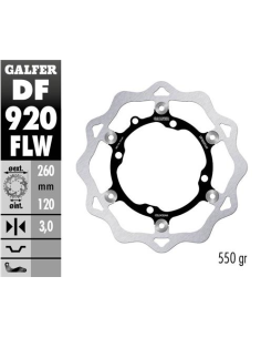 disco freno moto galfer wave flotante 260x3mm df92